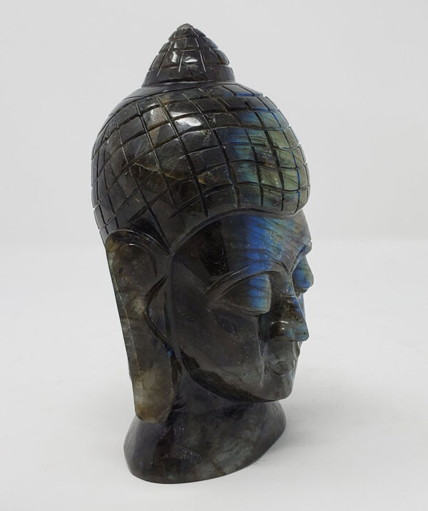 Labradorite Lord Buddha Head - Image 3