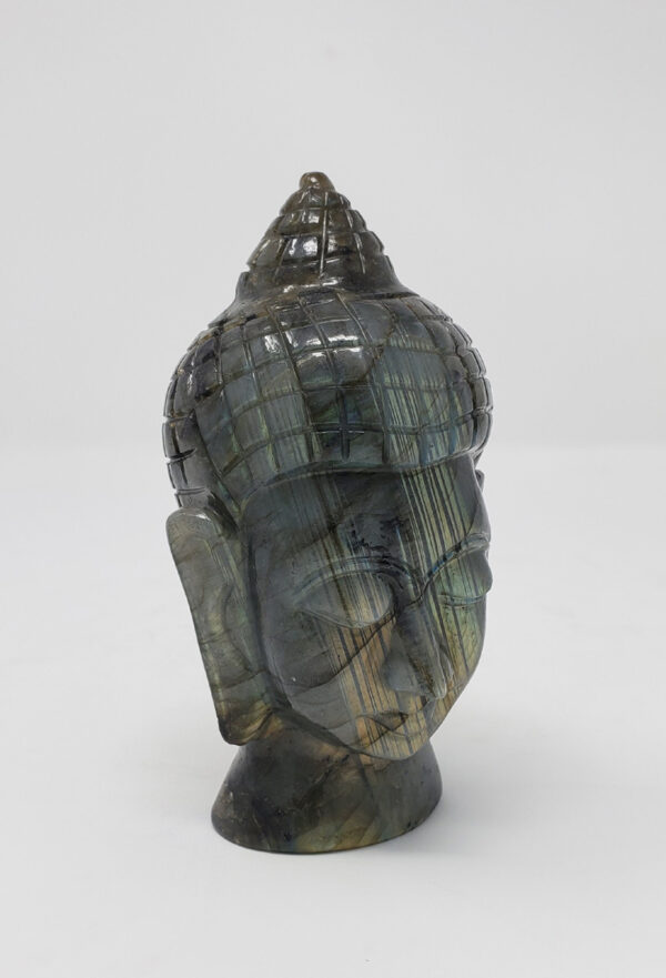 Labradorite Lord Buddha Head - Image 2