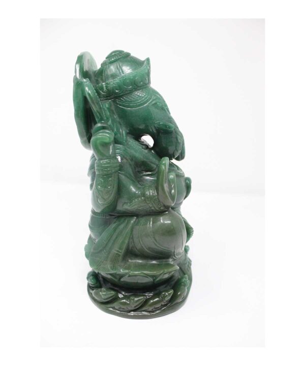 Green Aventurine Lord Ganesha - Image 2