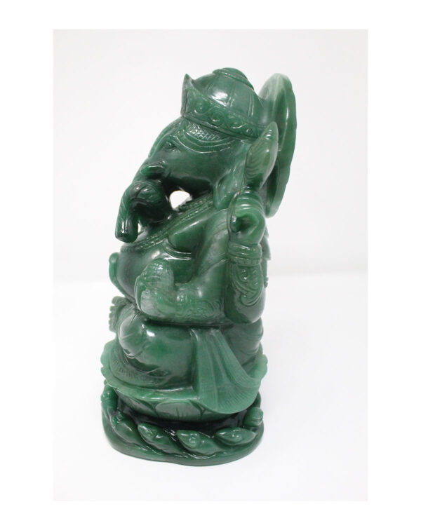 Green Aventurine Lord Ganesha - Image 3