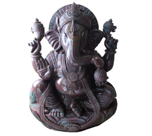 Ruby Corundum Lord Ganesha