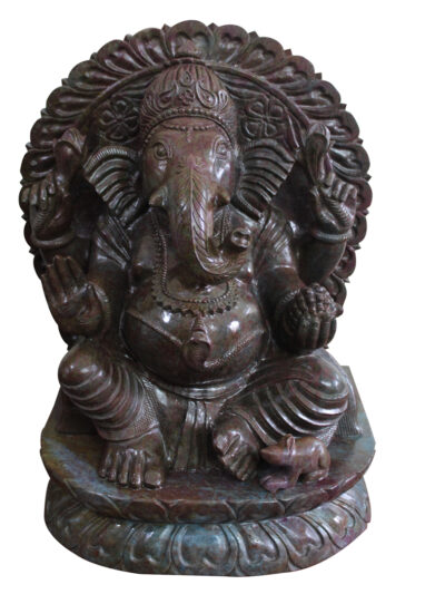 Ruby Corundum Lord Ganesha