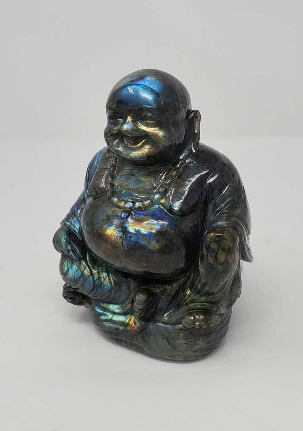 Labradorite Laughing Buddha