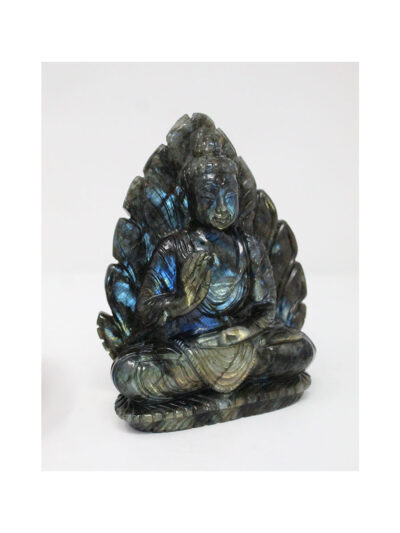 Labradorite Lord Buddha in Leaf