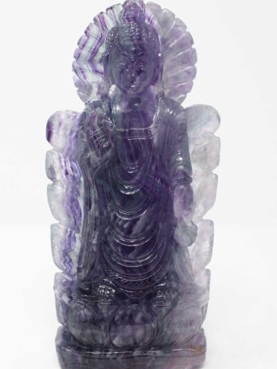 Multi Fluorite Buddha in Leaf