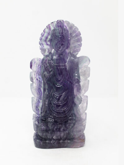 Multi Fluorite Buddha in Leaf