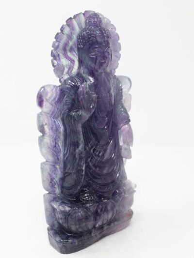 Multi Fluorite Buddha in Leaf
