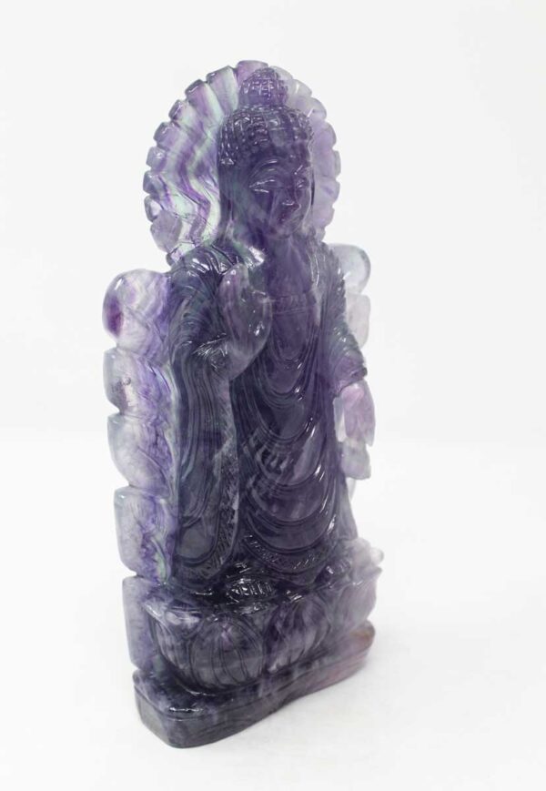 Multi Fluorite Buddha in Leaf - Image 2