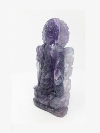 Multi Fluorite Buddha in Leaf