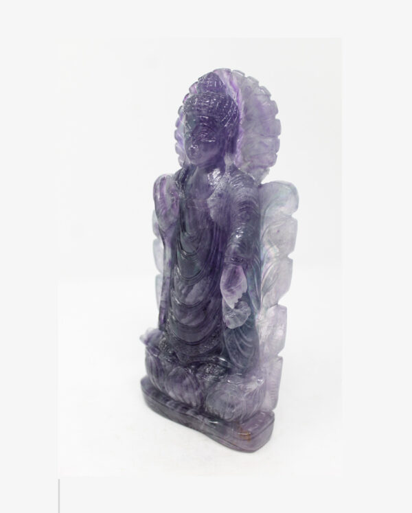 Multi Fluorite Buddha in Leaf - Image 2