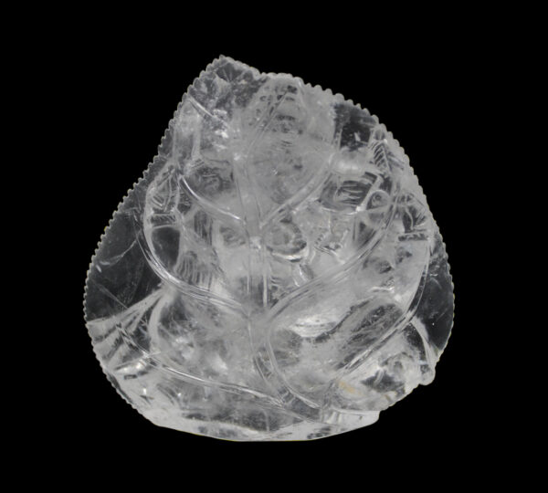 Crystal Lord Ganesha in Leaf - Image 4